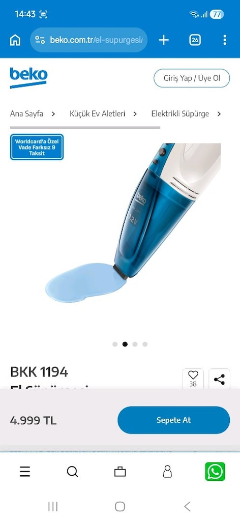 beko el süpürgesi - 7