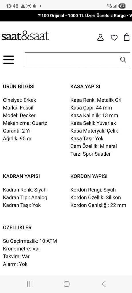 fossil erkek saat - 11