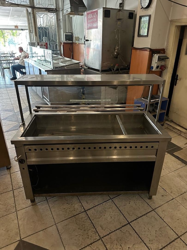 camlı benmari yemek servis tezgahı - 3