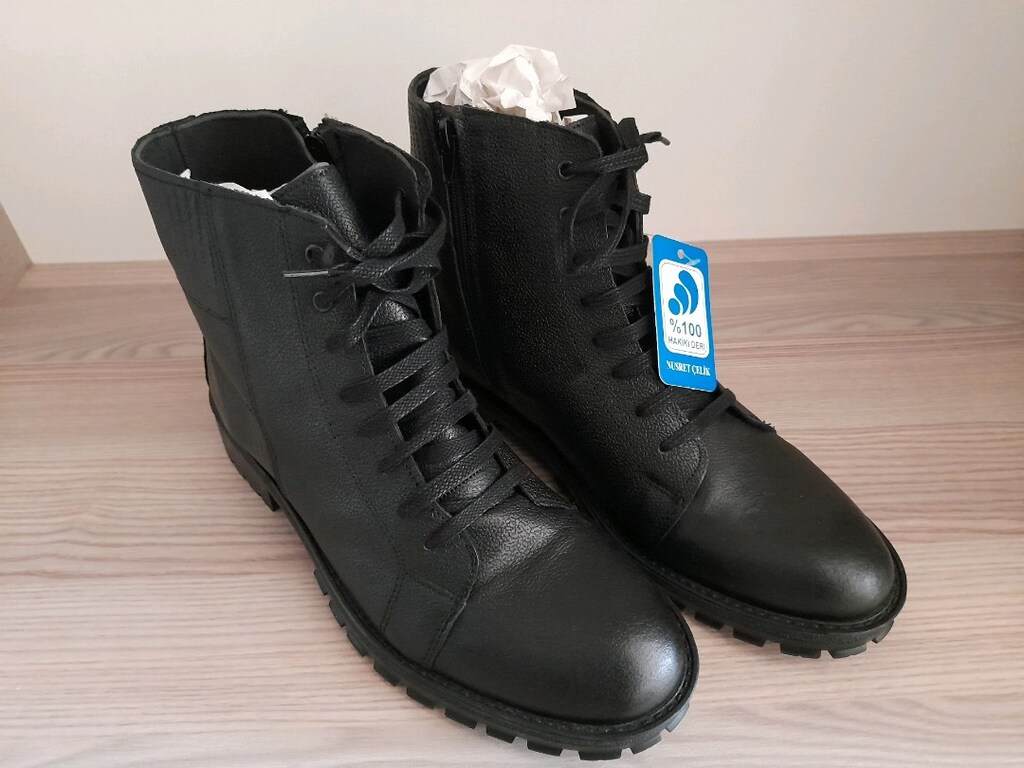 Deri Erkek botu Sıfır Ürün Yüzde Yüz Deri 42 No - 6