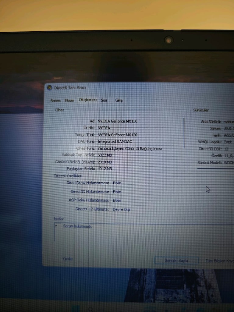 SATILIK LENOVO İ5 LAPTOP – NVIDIA EKRAN KARTLI - 6