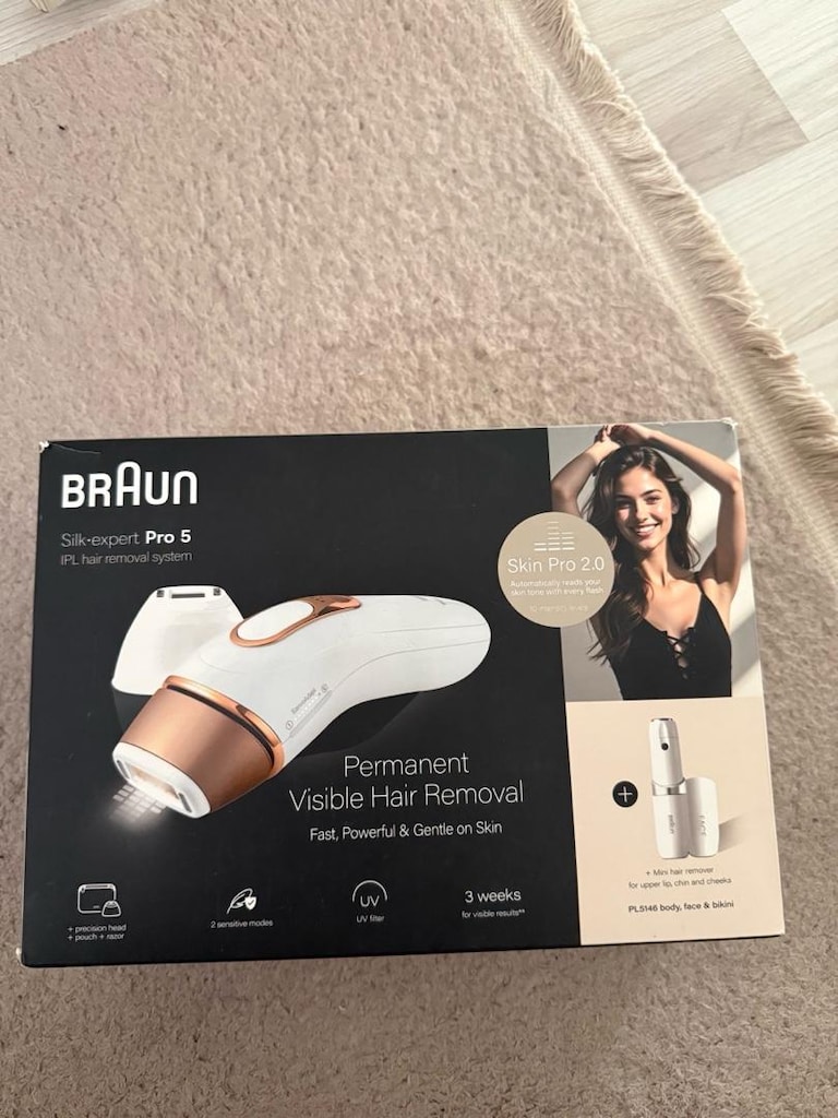 Braun IPL Silk expert pro 5 evde lazerle tüy alma cihazı iki başlık - 4