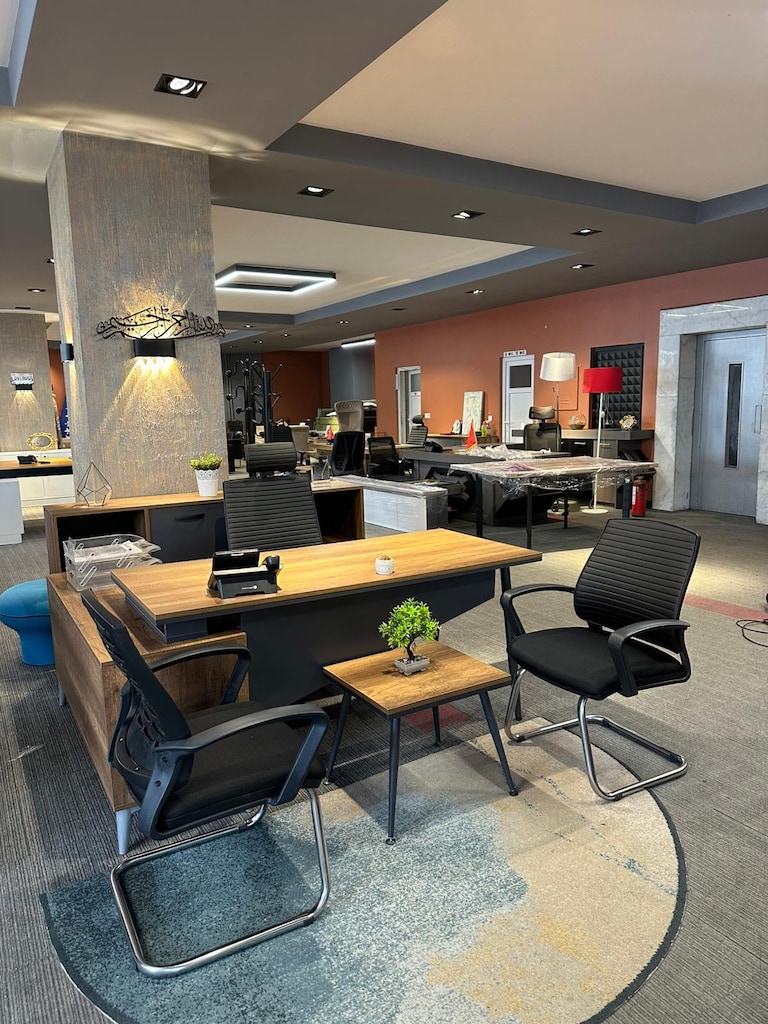 KLAS OFİS ÜSKÜDAR 160X75 EKO CEVİZ MAKAM SETİ SIFIR - 4