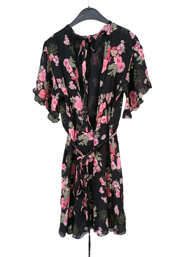 Zara Çiçek Desenli Şifon Elbise - 3