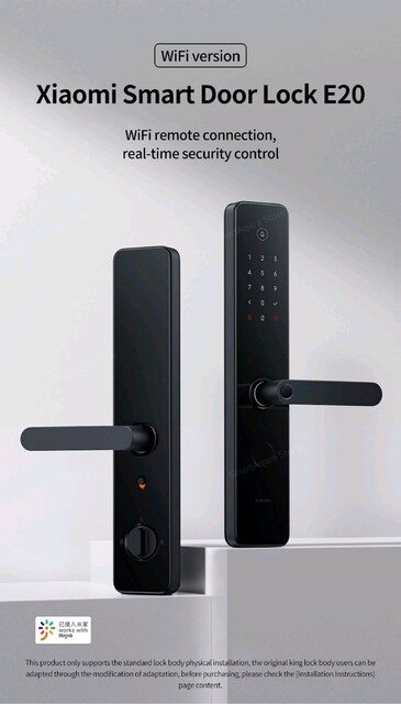 xiaomi e20 wifi smart kapi kilidi. e20 door lock wifi version.