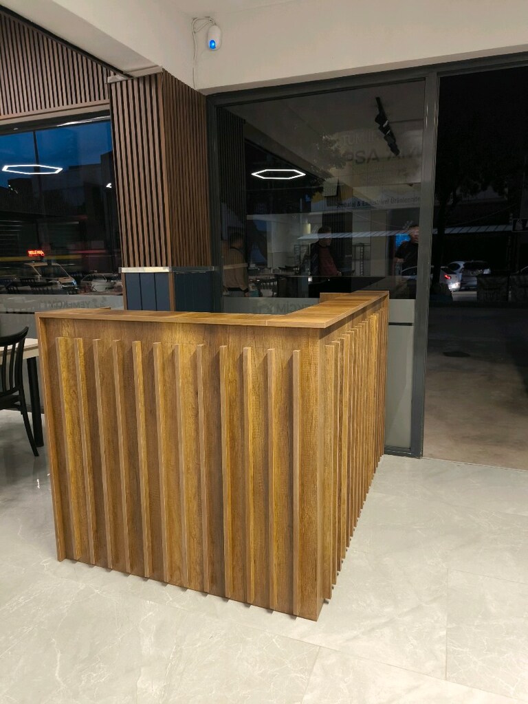 Kuaför güzellik salonu kasa banko L model imalattan - 3