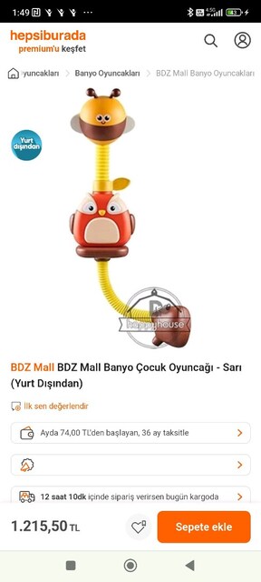çocuk bebek banyo duş başlığı