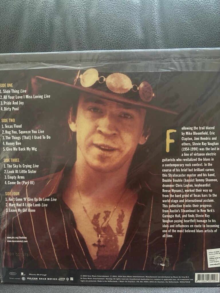 STEVİE RAY VAUGHAN PLAK SIFIR - 2
