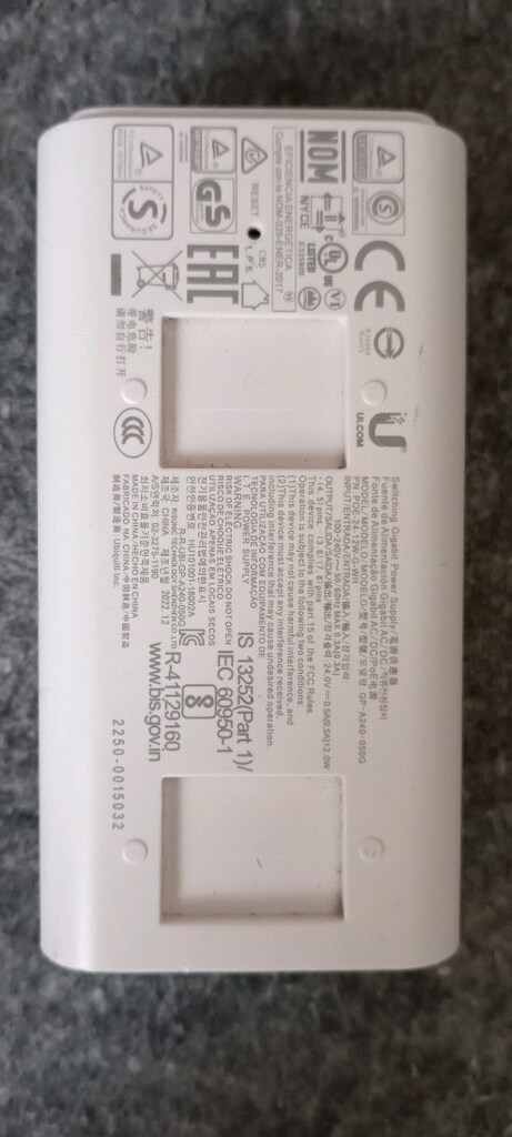 ubiquiti 24v 0.5 a poe injector - 5