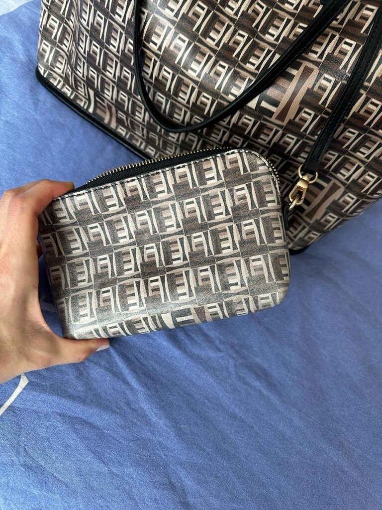 Gerçek Deri Fendi Desen Benzeri Çanta - 8