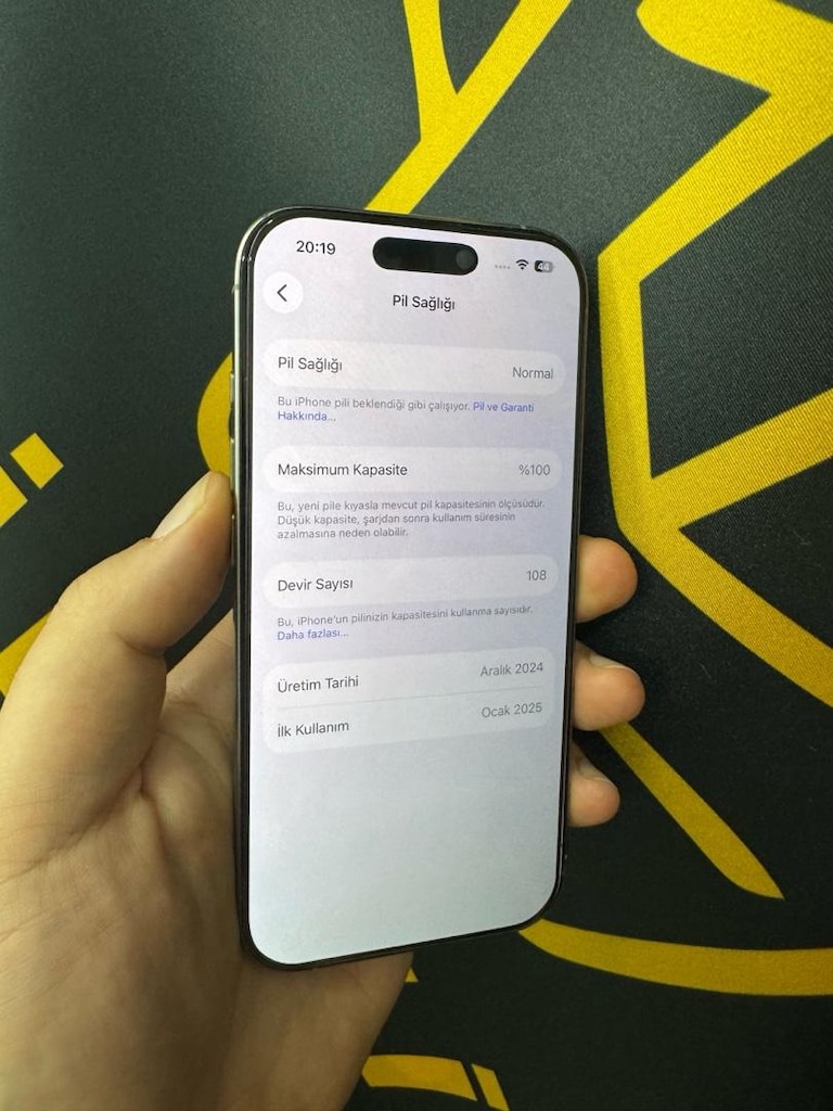 İPHONE 16 PRO 256 GB PİL %100 YD SİM 1 120 GÜN AÇIK - 4