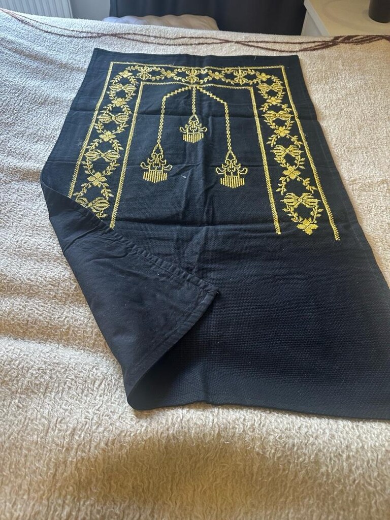 Seccade 1.15cm 68 cm etamin simli ip hiç kullanılmamış siyah - 10