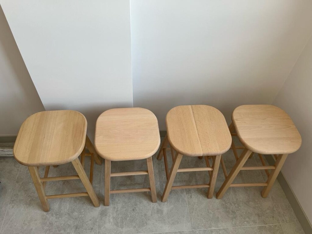 60 cm Ahşap Bar Taburesi - 9