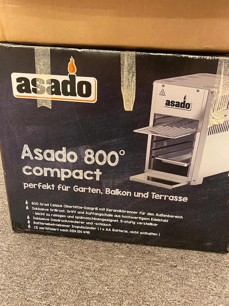Asado 800°derece yüksek performanslı gazlı seramik ızgara - 3