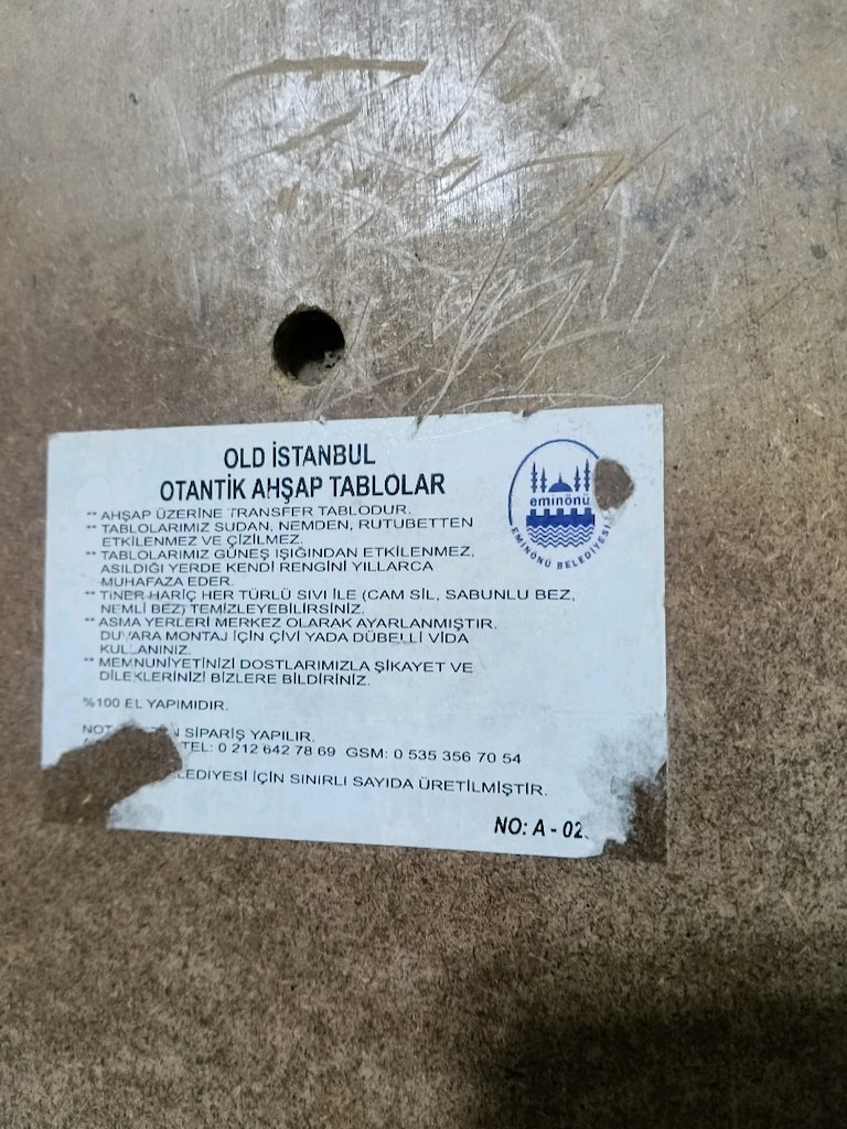 Yağlıboya İstanbul Manzarası Tablo - 8