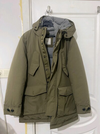 Mango Erkek Parka – Sıfır Etiketli Kalın Kışlık Mont (M Beden)