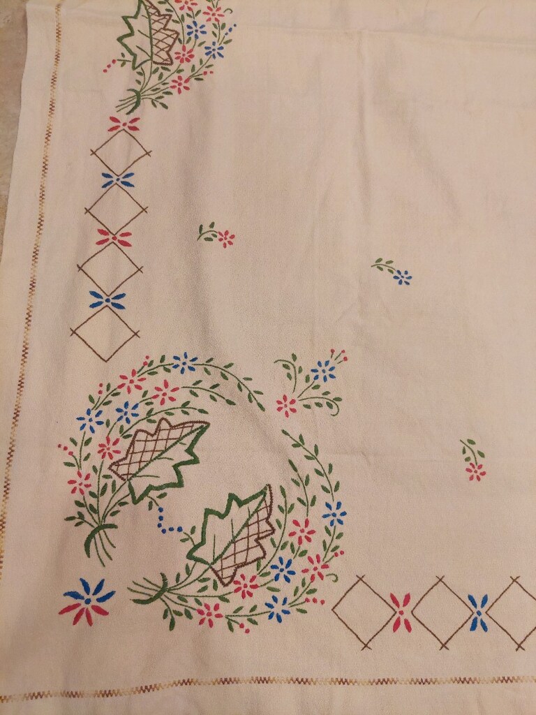 KETEN KUMAS ORTU 120 CM KASNAK SARMA İŞÇİLİĞİ KUSURSUZ SANDİKTAN BEJ - 2