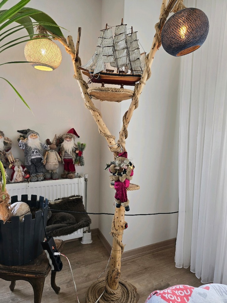 ahsap aydınlatma abajur - 3