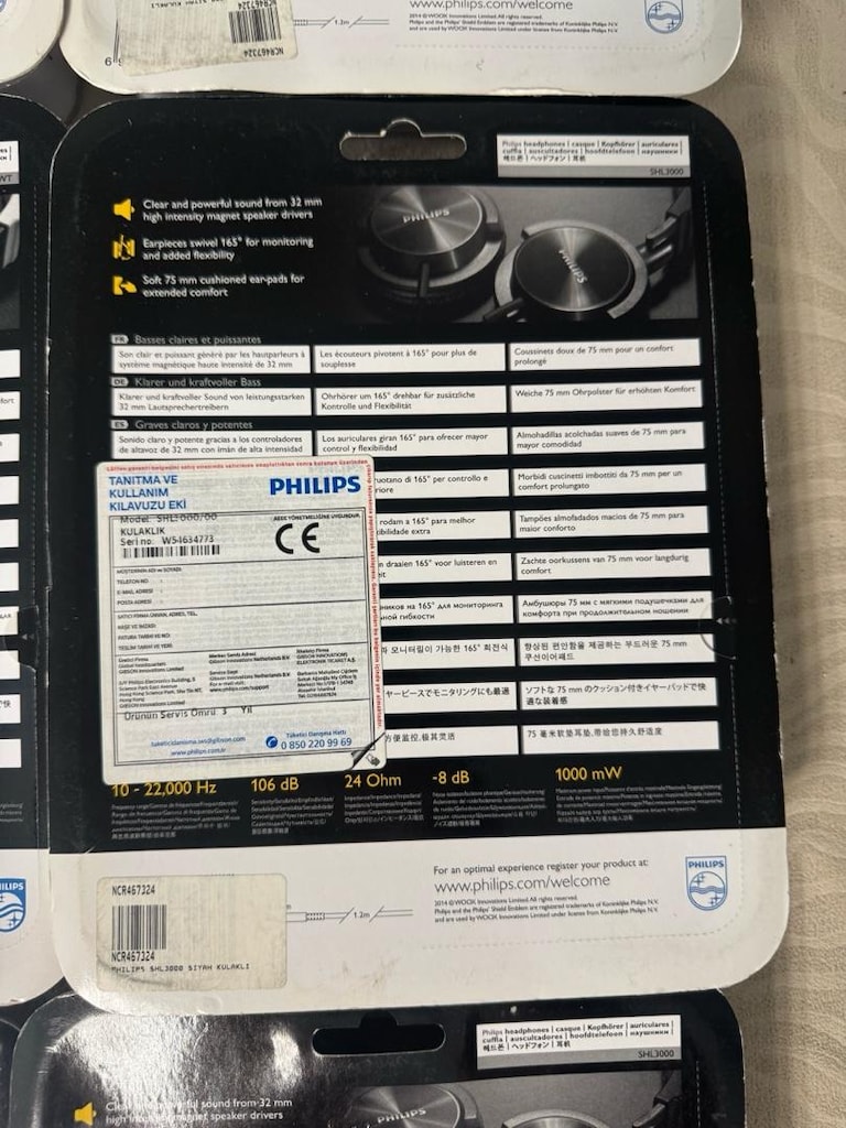 Sıfır Kutusunda Philips SHL3000 DJ Tarzı Kulak Üstü Kulaklık -Orijinal - 5