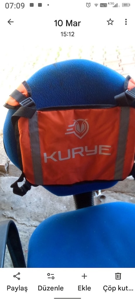 satılık kurye yelegi xl - 2
