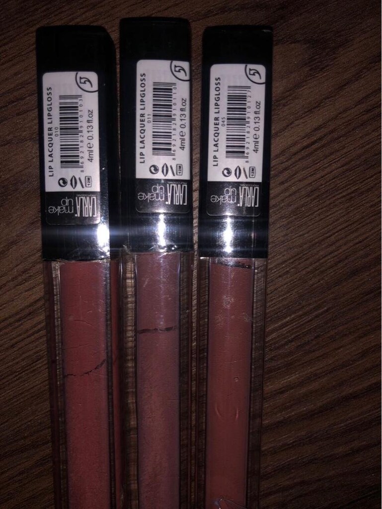 3 adet sıfır lip gloss - 3
