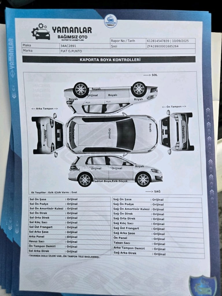 fiat grande punto 2011 1.3 multijet değişensiz - 7