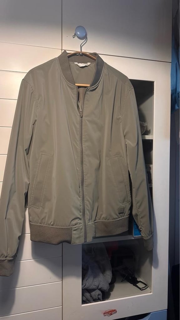 Zara erkek haki bomber ince ceket