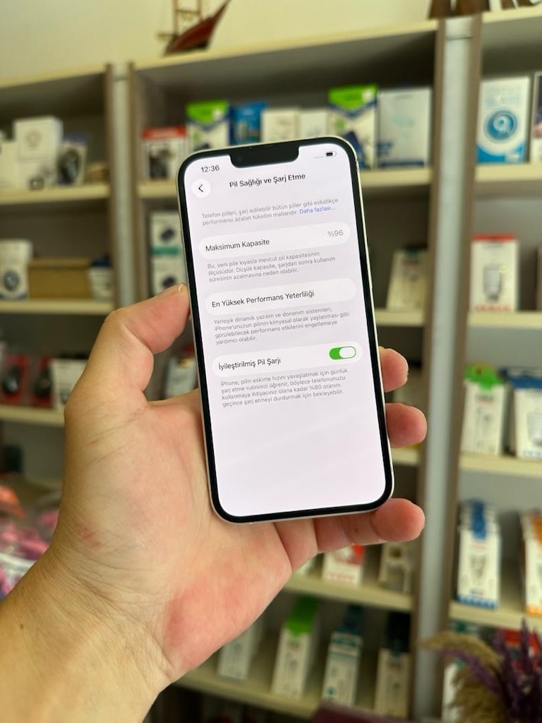 13 128 Gb 11 ay garantili ekran serviste değişmiş pil 96 temiz chz - 3