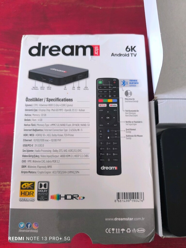 Dreamstar İ4 Android Box - 2