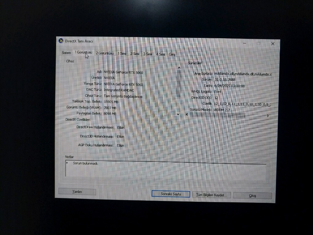 Satılık RTX 5060 lı oyuncu sistemi - 5