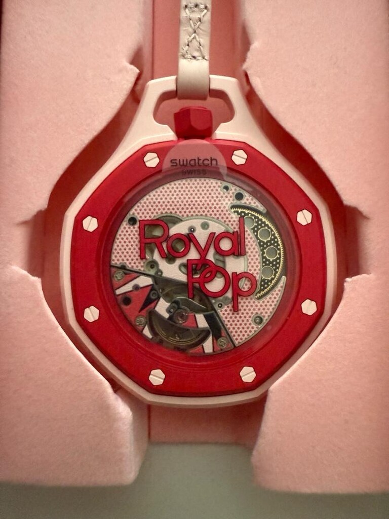 ap x swatch royal pop collab saatler - 4