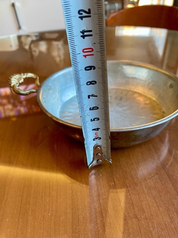 17 CM ÇAPINDA KALIN BAKIR TAVA - 6