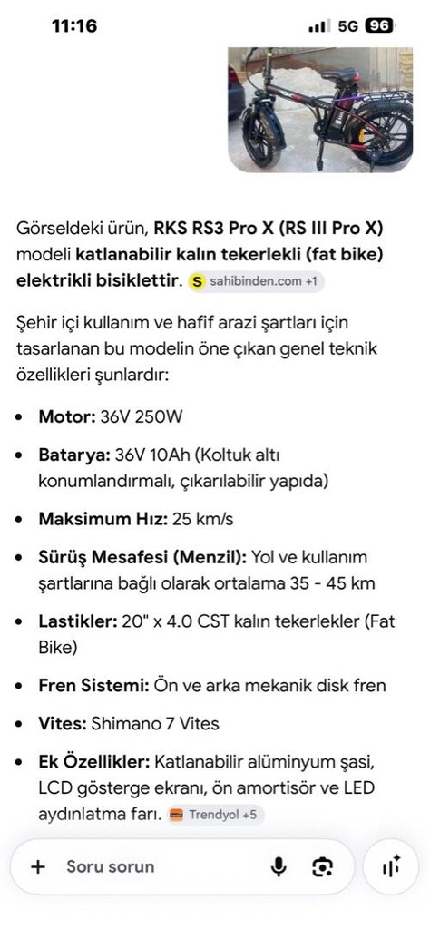 elektrikli bisiklet RKS RSlll pro x - 7