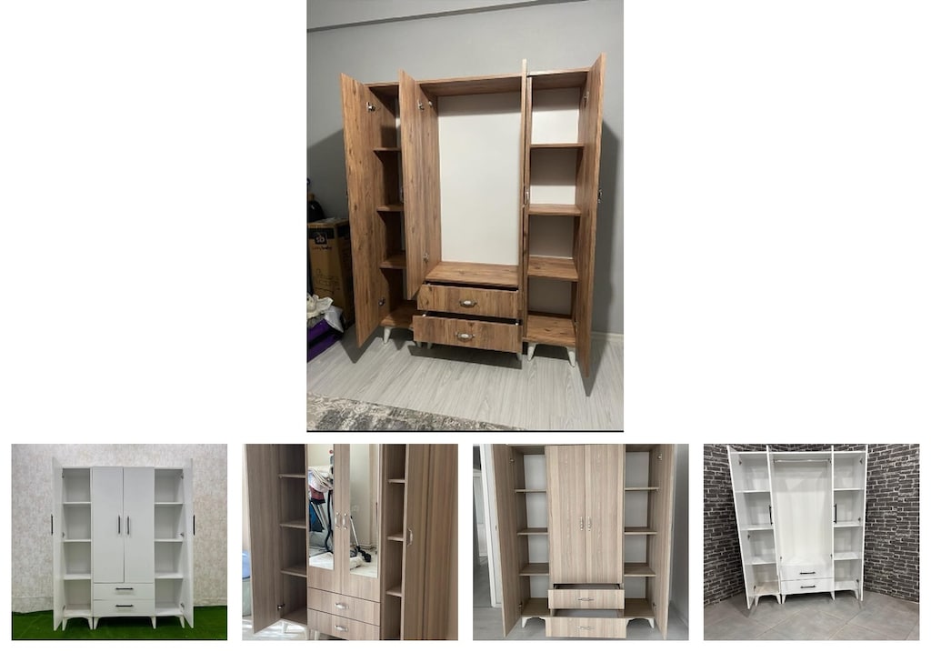 4 kapaklı elbise dolabı jqspznzrbr - 2