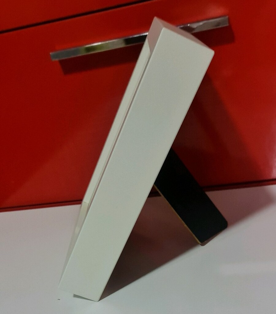 Beyaz ahşap fotoğraf çerçevesi. Tarz ve modern. Sıfır. 15,5x3,5x20 cm - 5
