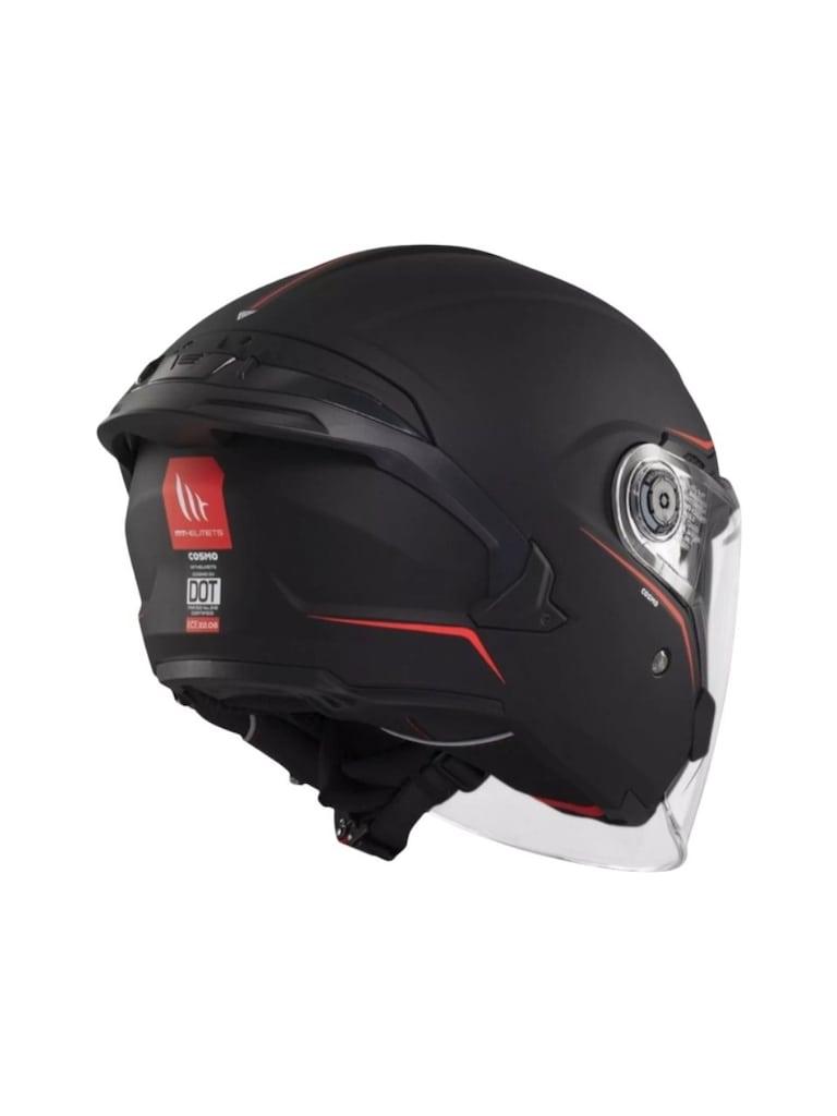 Mt Cosmo Sv OF515SV Solid A1 Mat Siyah Yazlık Motosiklet Kaskı - 3
