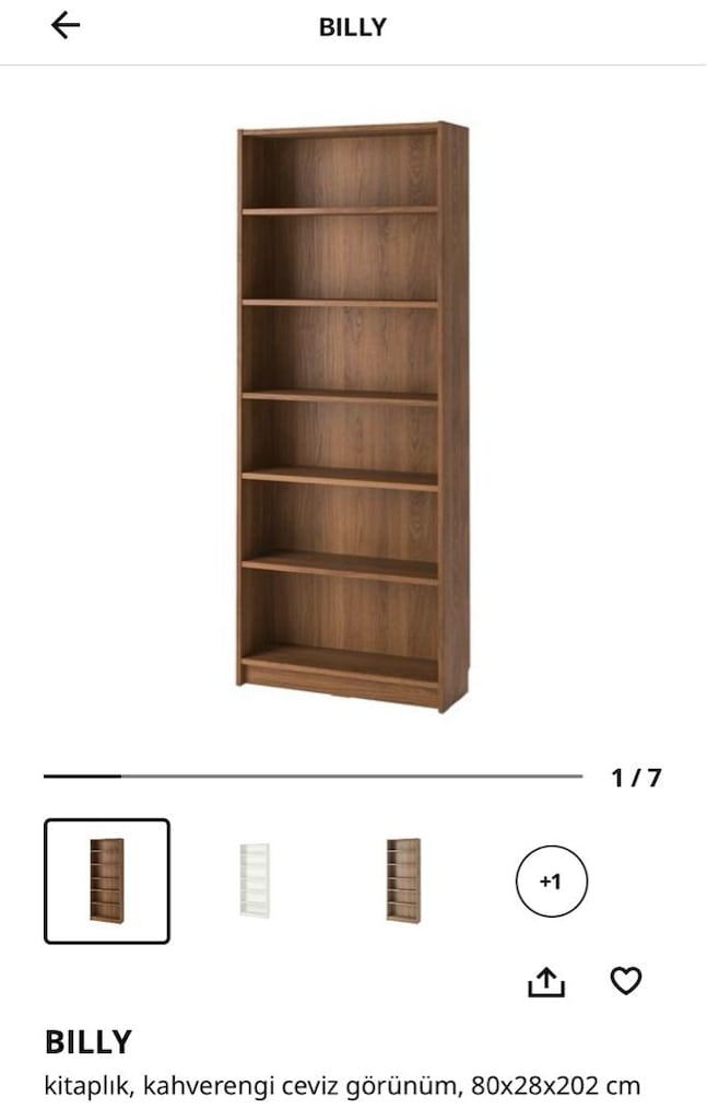 IKEA Billy Kitaplık 80x28x202 cm - 4