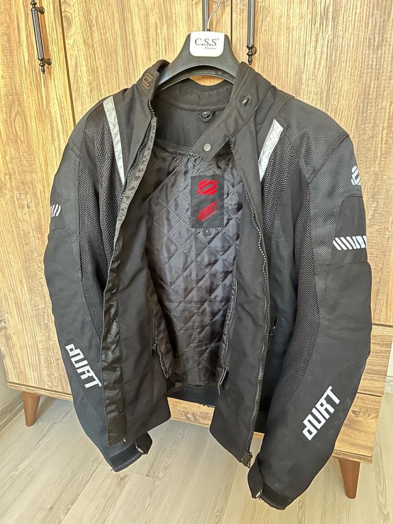Siyah Motosiklet Ceketi - 5