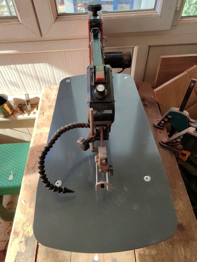 Roxwood 0292 değişken hızlı açılı kıl testere dekupaj makinası 560 mm - 6