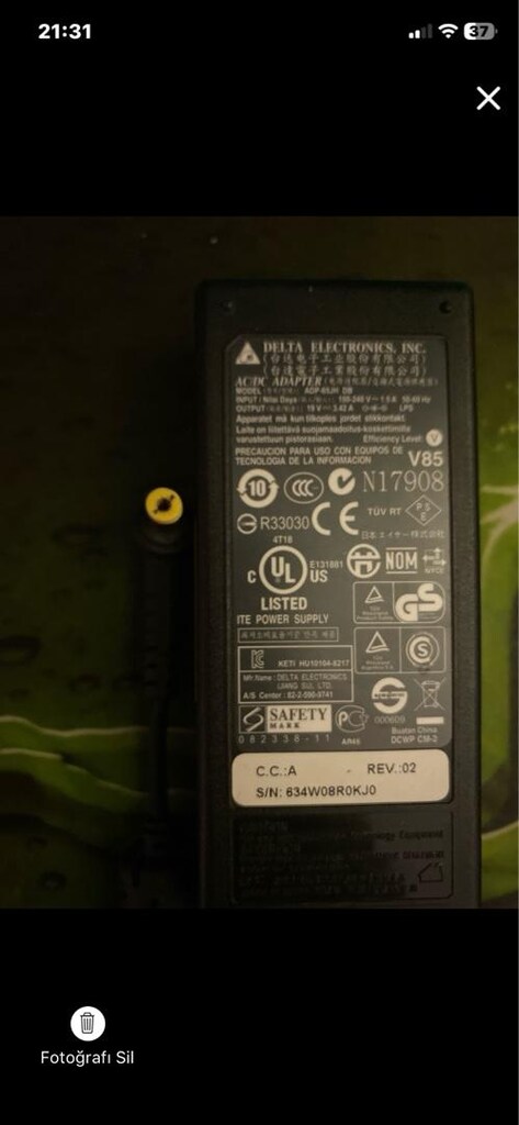 Notebook Adaptörleri Hp Lenovo Asus Acer Dell Samsung Casper Çıkma Orj - 5