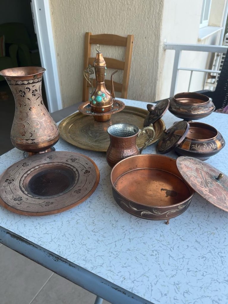 Antika tabak,şekerlik,vazo,tepsi - 3