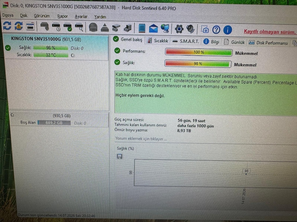 Kingston 1TB NV3 Gen4 NVMe M.2 SSD (6000MB/4000MB) - 2