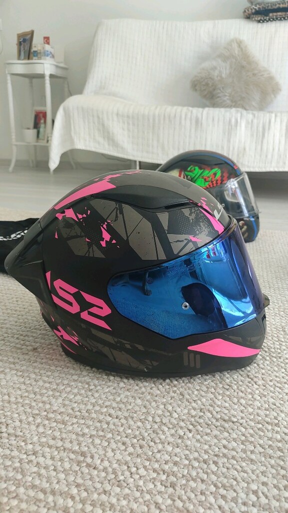 LS2 PEMBE SİYAH KASK - 2