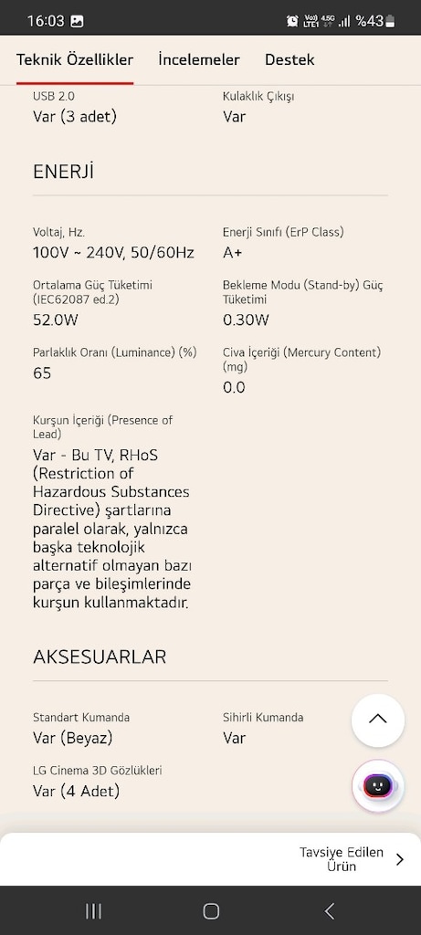 lg 42 lm669s smart tv uydulu (aciklamayi oku) - 9