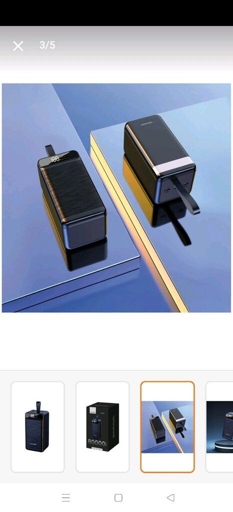 80.000 lik powerbank Sıfır kutusunda LED göstergeli hızlı şarj özellik - 2
