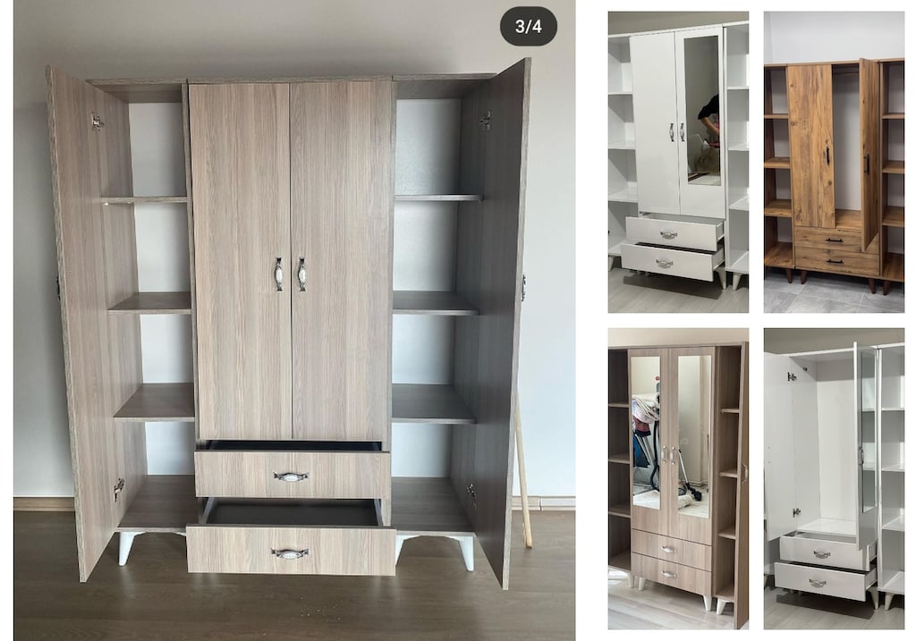 4 kapaklı elbise dolabı hwigdburir - 5