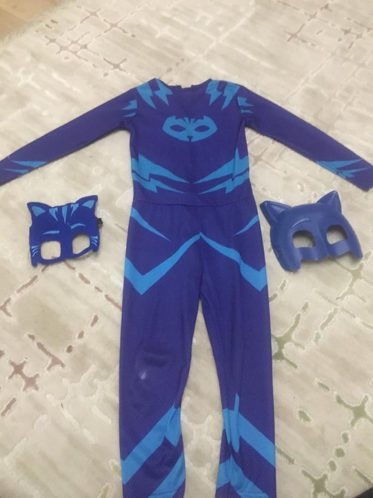 Kedi çocuk cat boy ve batman kostümü iki kostüm birlikte uyguna kostüm - 2