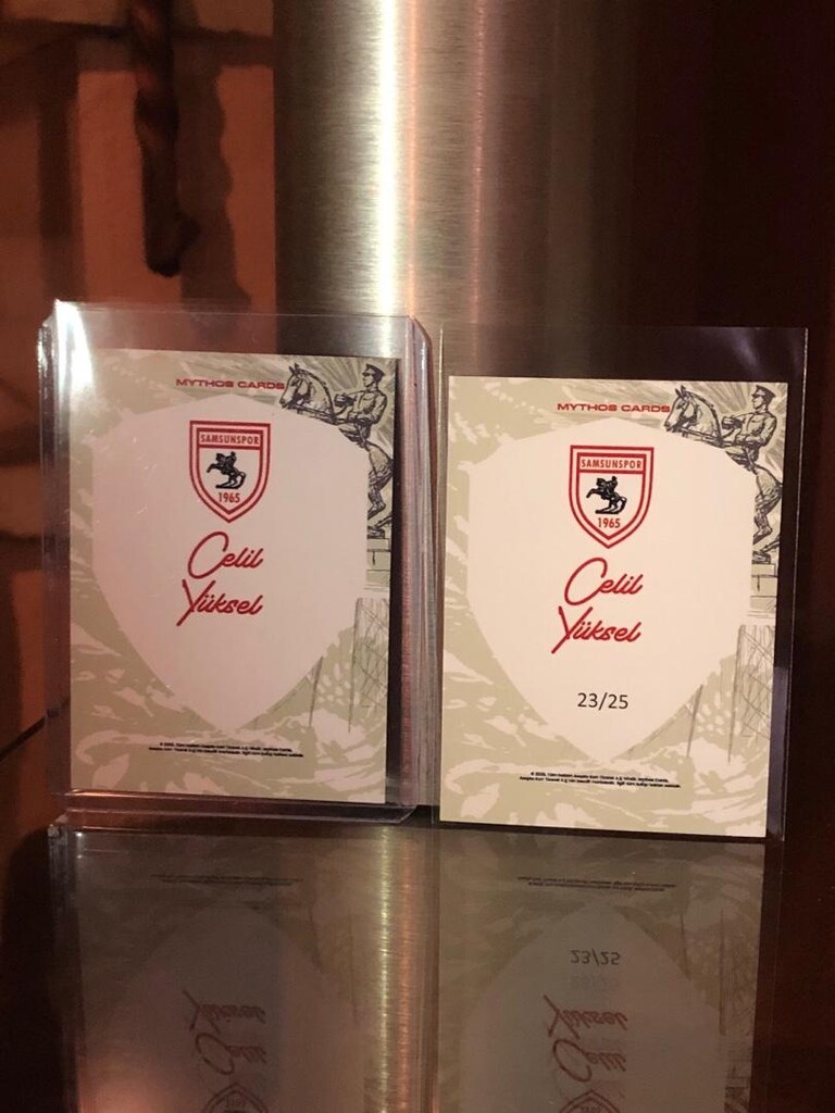 Celil Yüksel mythos samsunspor noir ıslak imzalı kart - 2