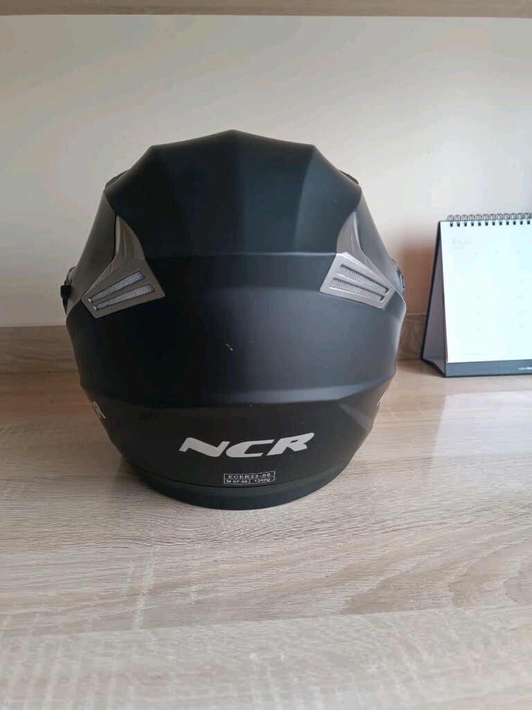 NCR MARKA TEMİZ MAT SİYAH YARIM KASK - 4
