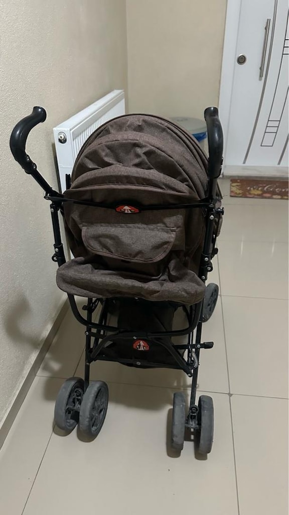 BABYHOPE BASTON BEBEK ARABASI KAHVERENGİ - 4